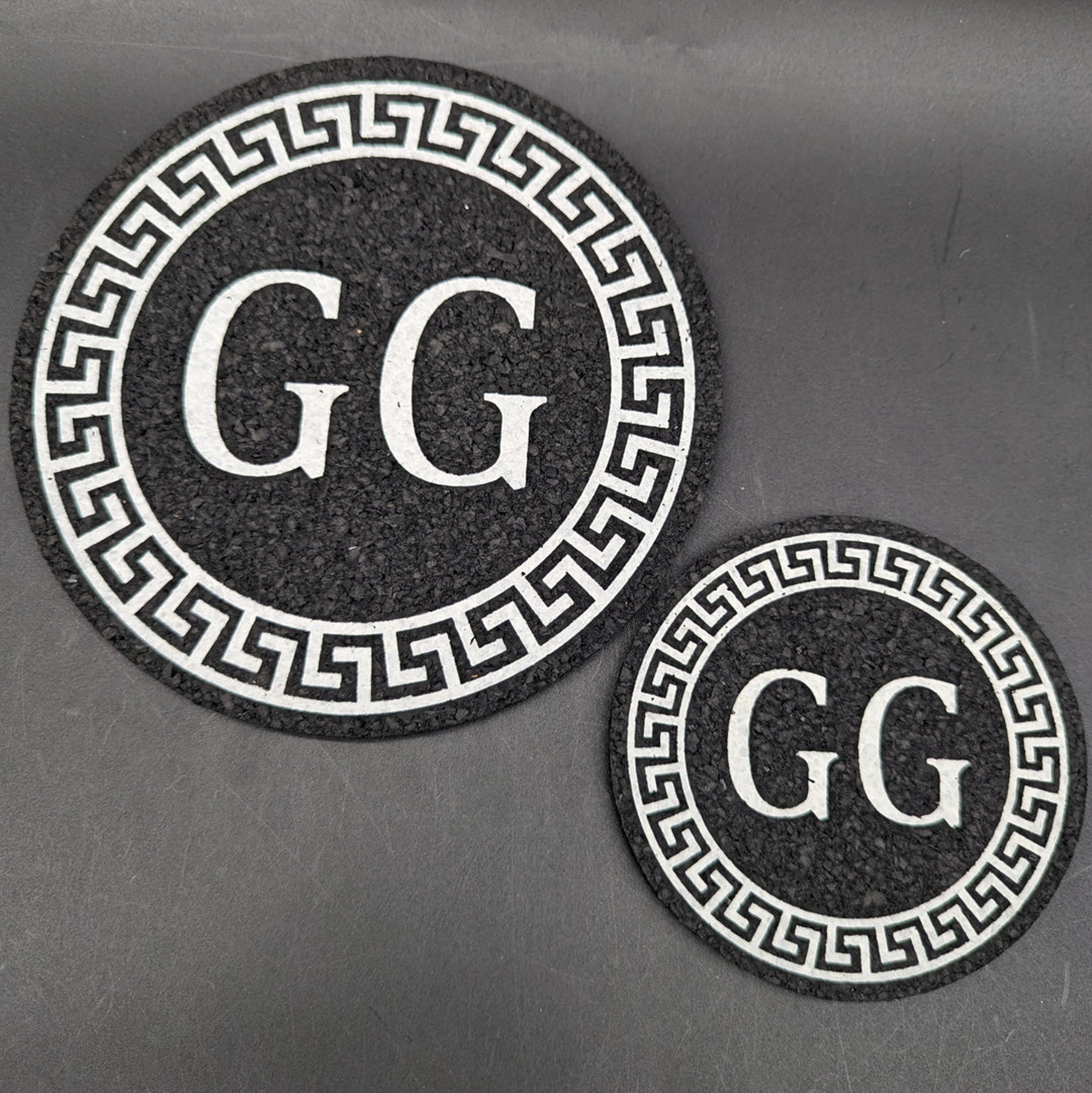 Preview pic of GREEK GLASS GLOW IN THE DARK ROUND MOOD MATS