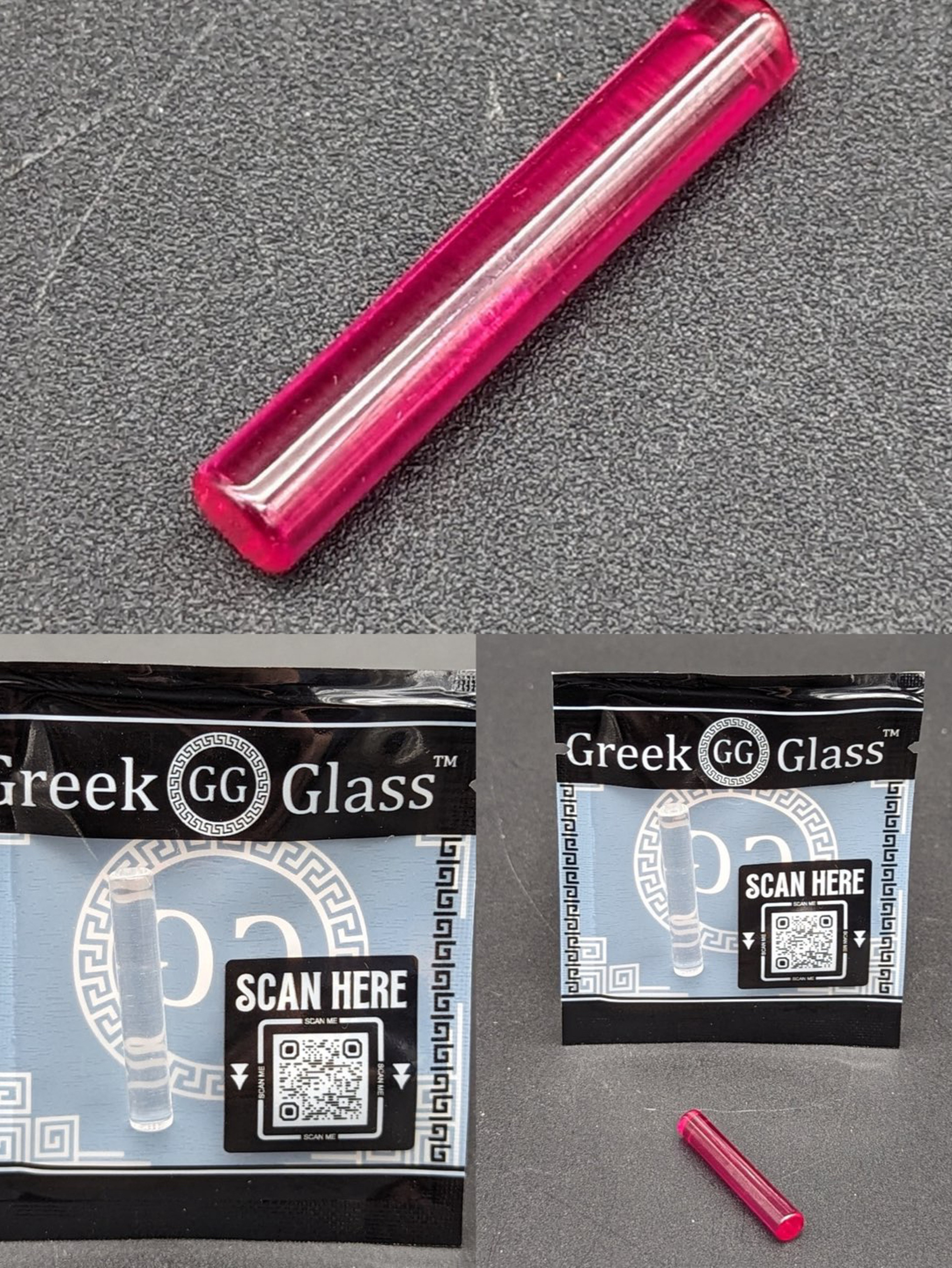 Preview pic of GREEK GLASS 5MM X 30MM PILLAR