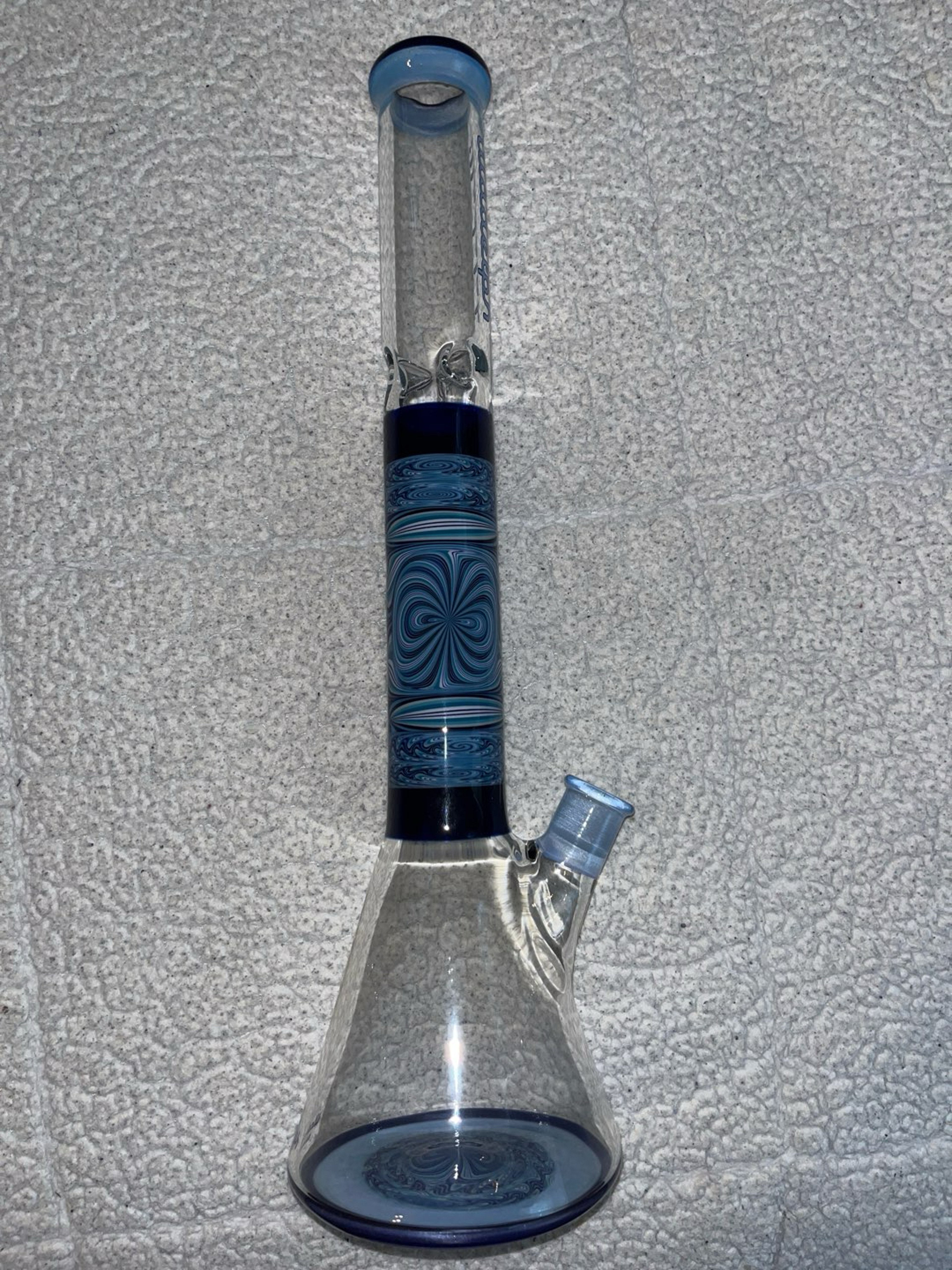 Preview pic of Illadelph - Worked blue satin and blue cheese worked beaker