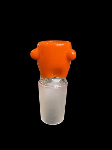 Preview pic of Mustard Glass Pinched Slide 18mm - Orange
