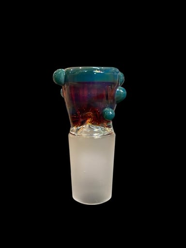 Preview pic of Mustard Glass Two Tone/ Color Rim Pinched Slide - 18mm