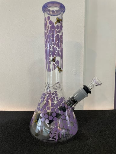Preview pic of Ruckus Bumble Bee Bong Purple