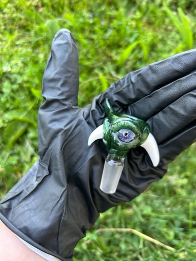 Preview pic of Mako Glass Goblin Creatures w/ Horns 14m Herb Slide