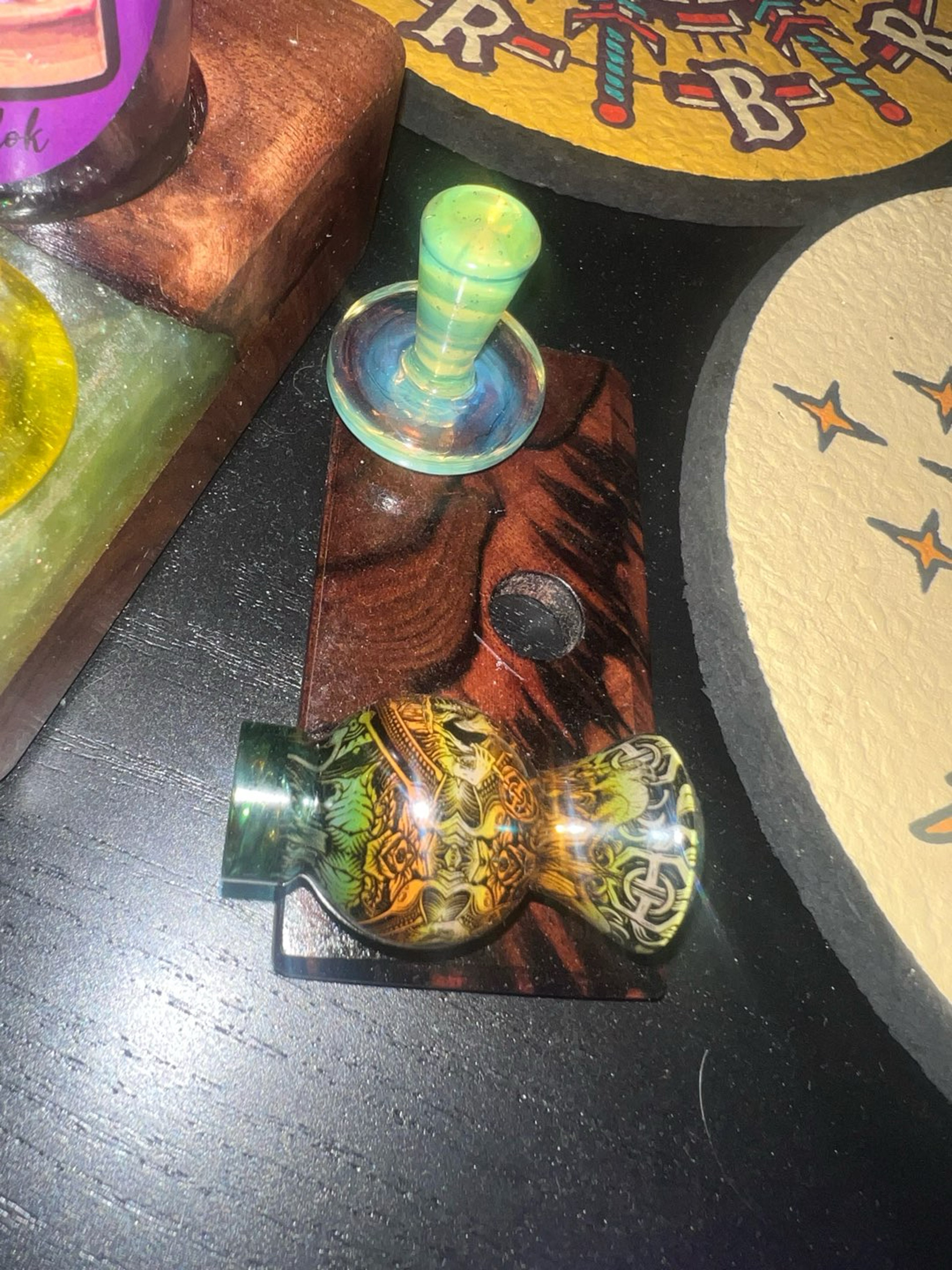Preview pic of Mothership Glass Plague Doctor Bubble Spinner Cap