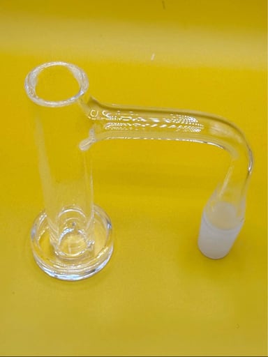 Preview pic of BRAND NEW! Fully Welded 14mm Male 90° Quartz Control Tower Terp Slurper Banger