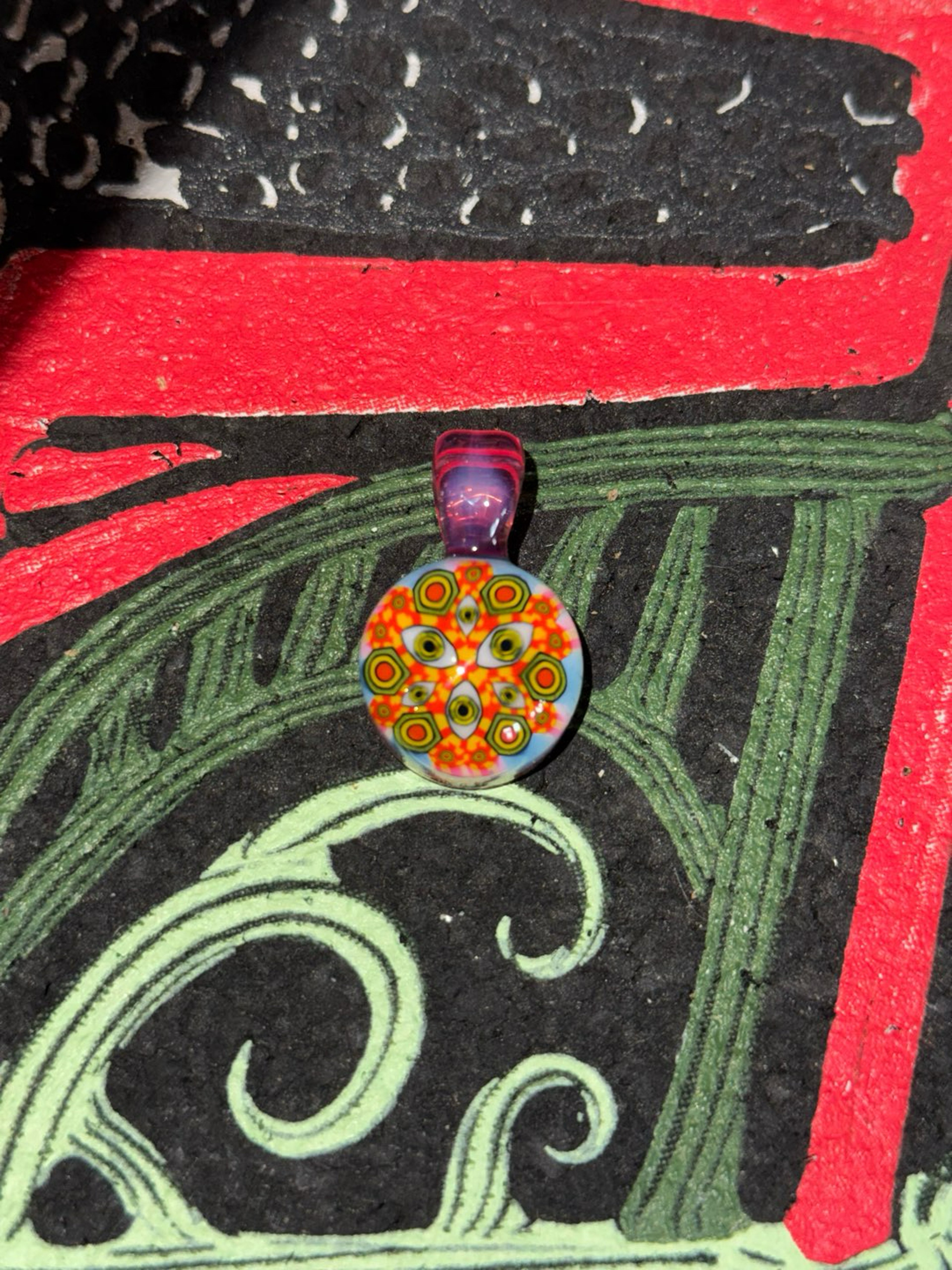 Preview pic of Banjo 2024 Visioncaine Pendant W/ Telemagenta Bail