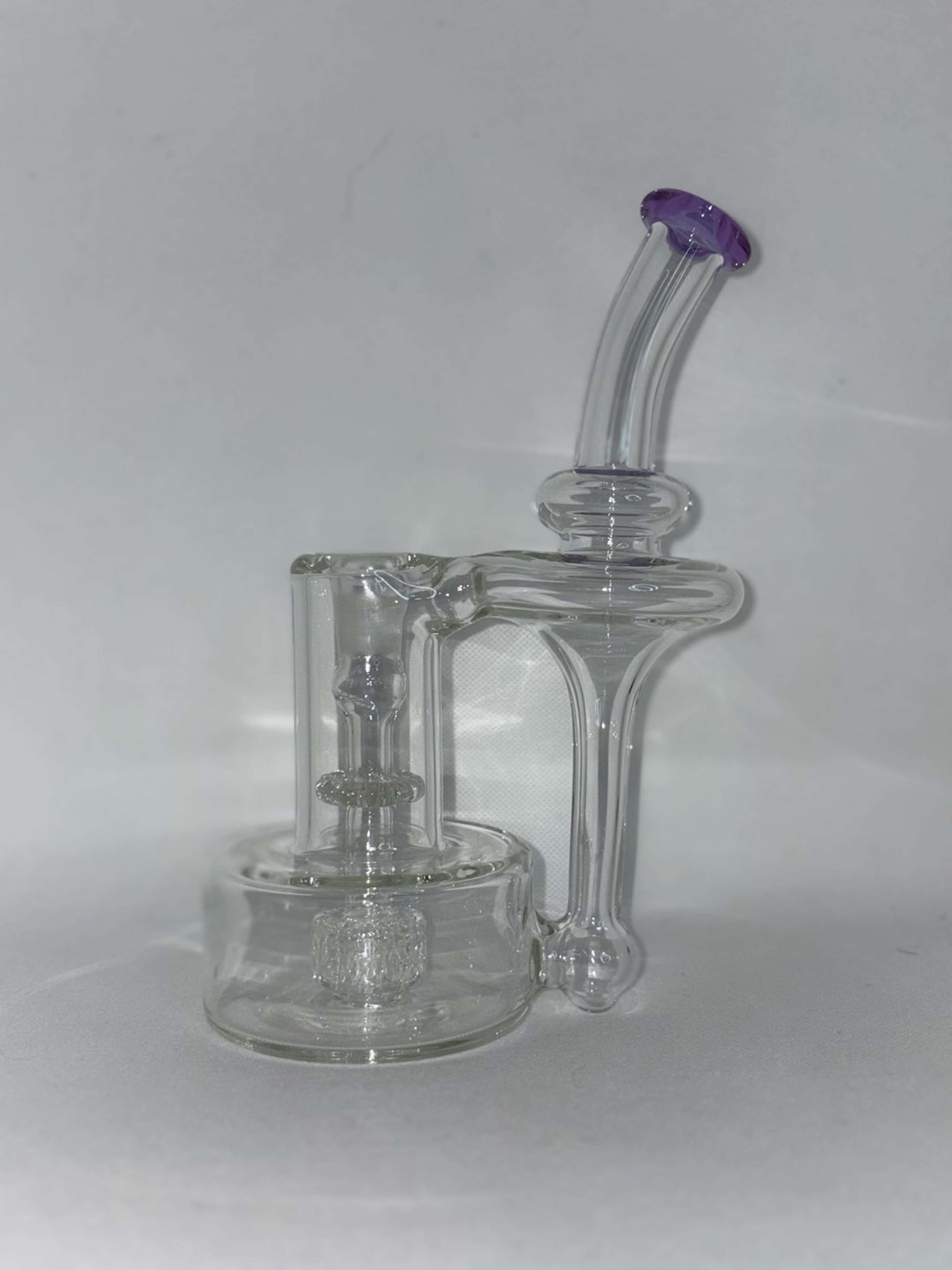 Preview pic of Elevar Glass Rbr Rig W/ Purple Mouthpiece