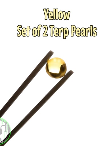 Preview pic of Bear Quartz - 6mm Terp Pearls • Set Of Two (Yellow)