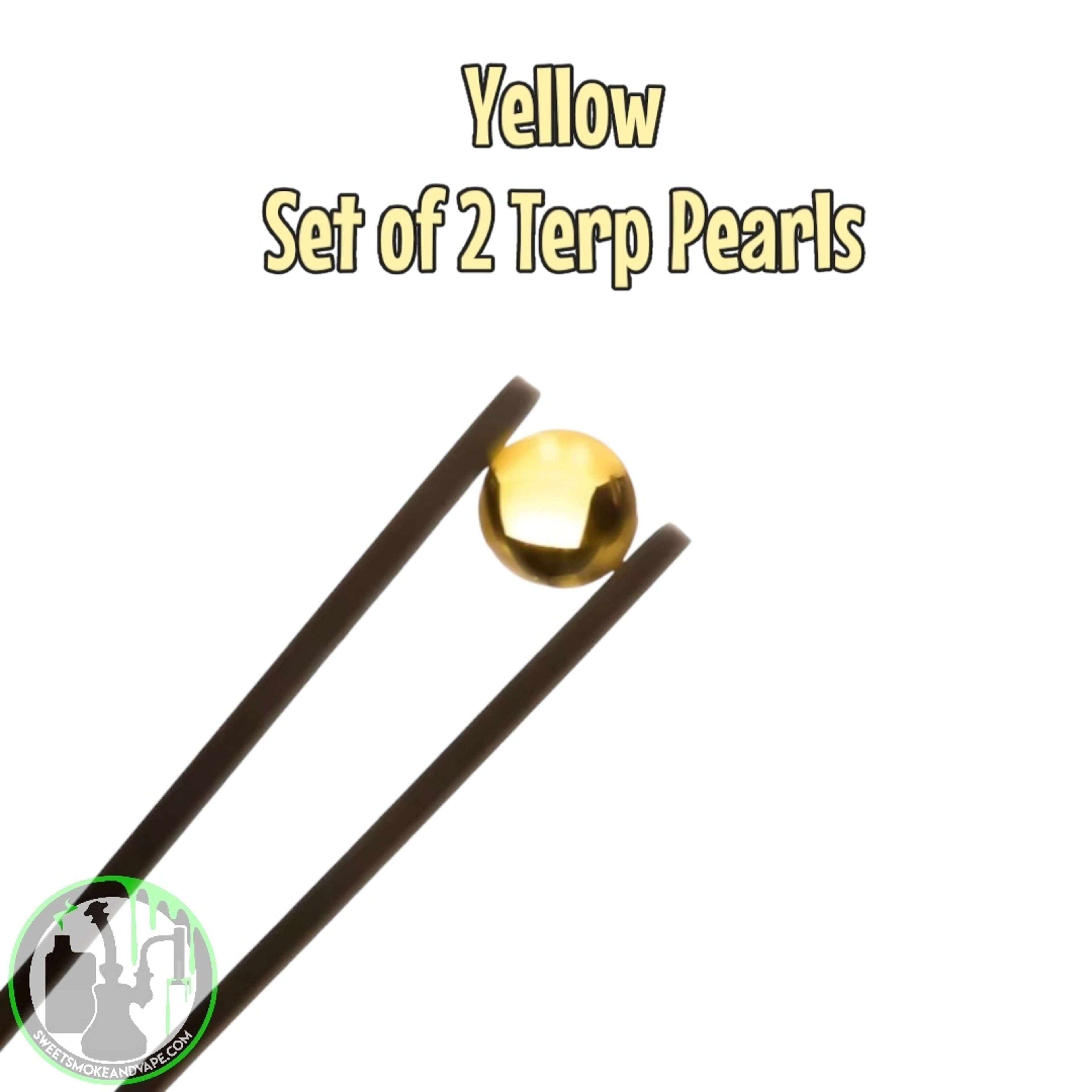 Preview pic of Bear Quartz - 6mm Terp Pearls • Set Of Two (Yellow)