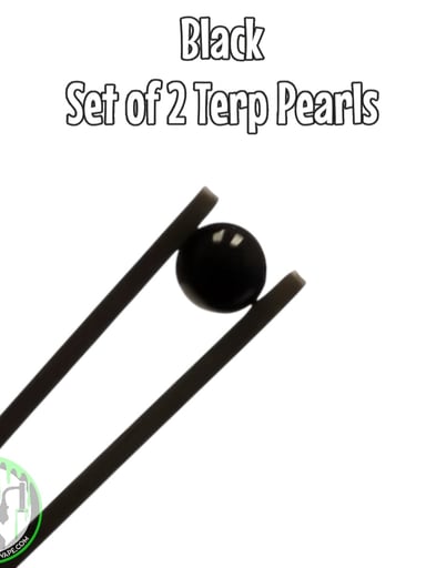 Preview pic of Bear Quartz - 6mm Terp Pearls • Set Of Two (Black)
