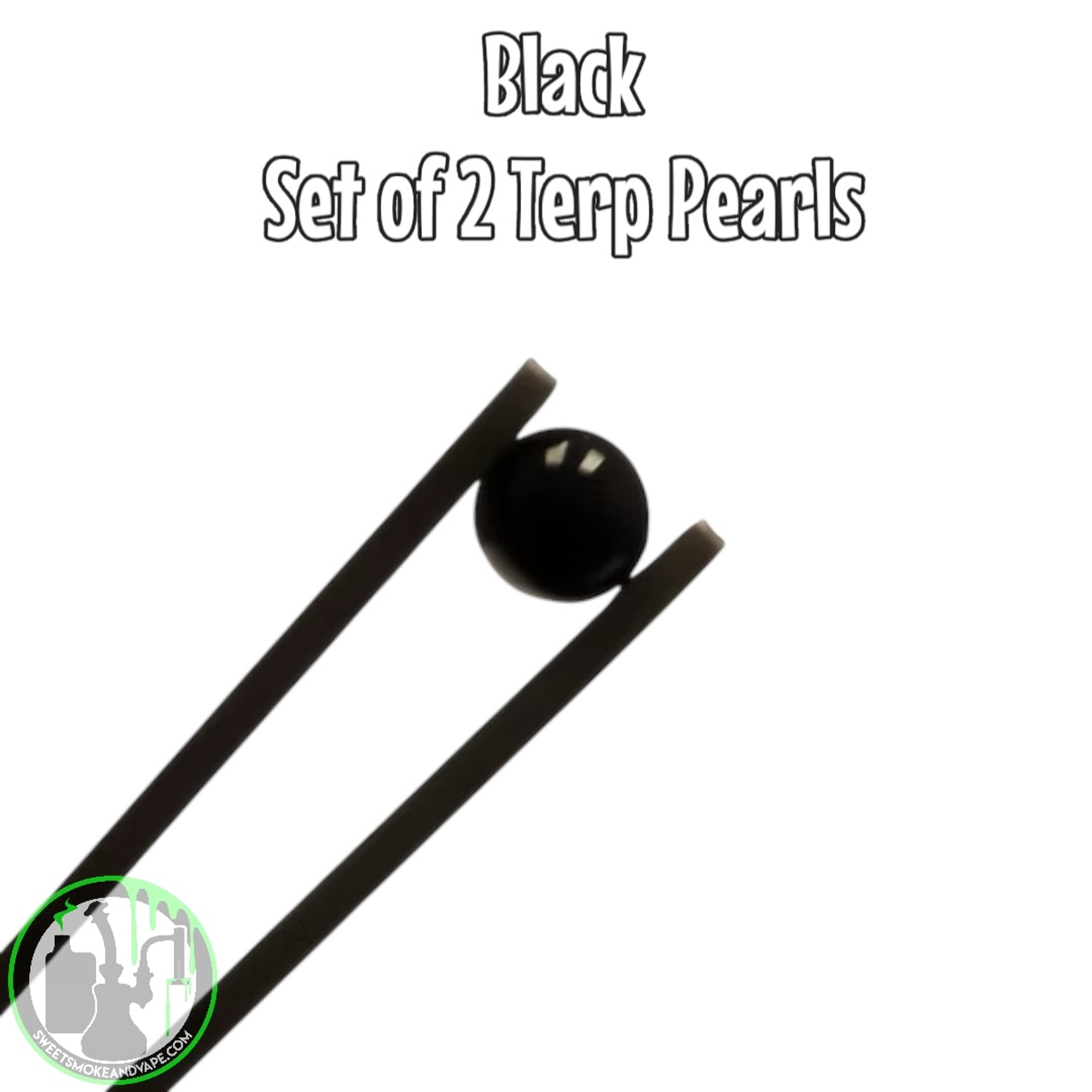 Preview pic of Bear Quartz - 6mm Terp Pearls • Set Of Two (Black)