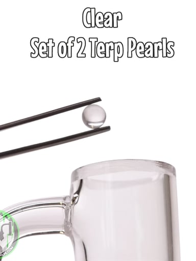 Preview pic of Bear Quartz - 6mm Terp Pearls • Set Of Two (Clear)