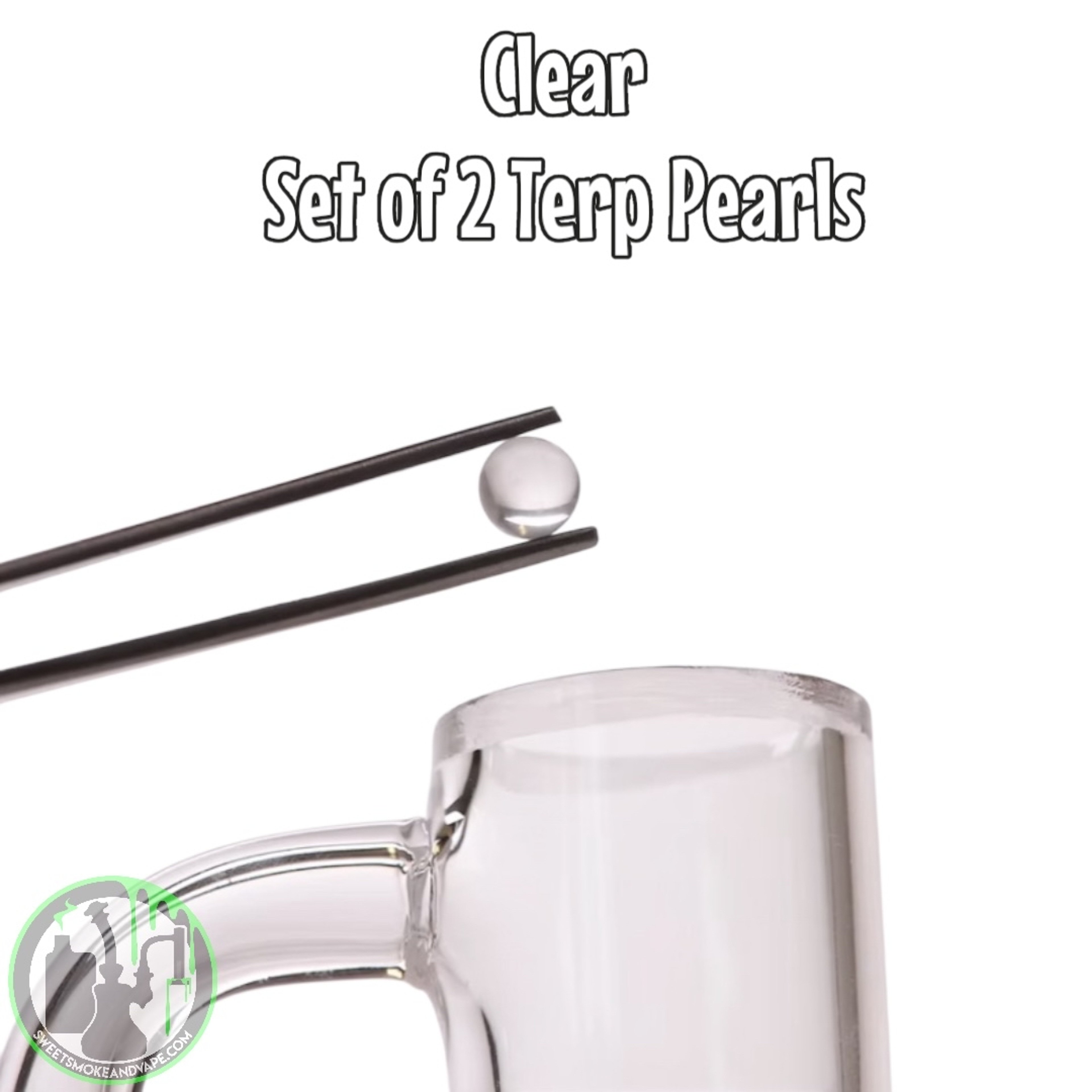 Preview pic of Bear Quartz - 6mm Terp Pearls • Set Of Two (Clear)