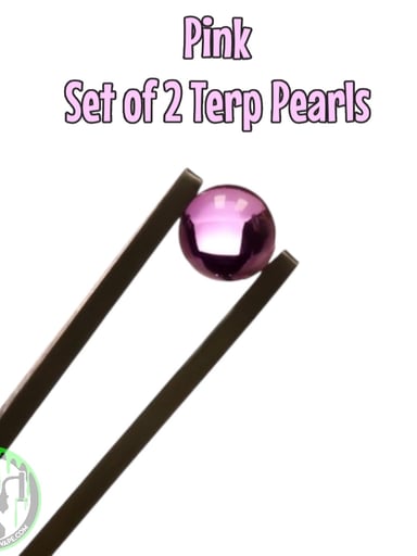 Preview pic of Bear Quartz - 6mm Terp Pearls • Set Of Two (Pink)