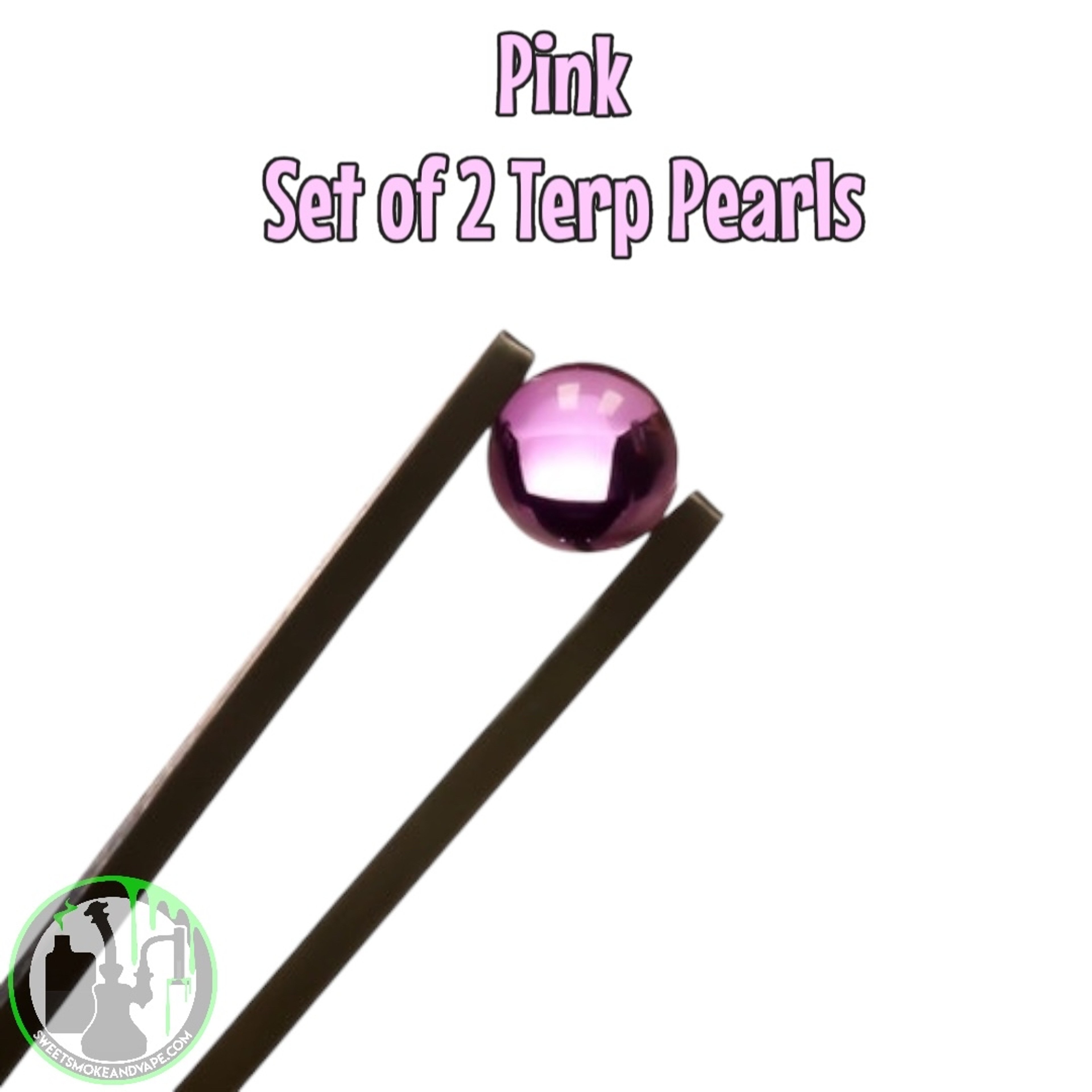 Preview pic of Bear Quartz - 6mm Terp Pearls • Set Of Two (Pink)