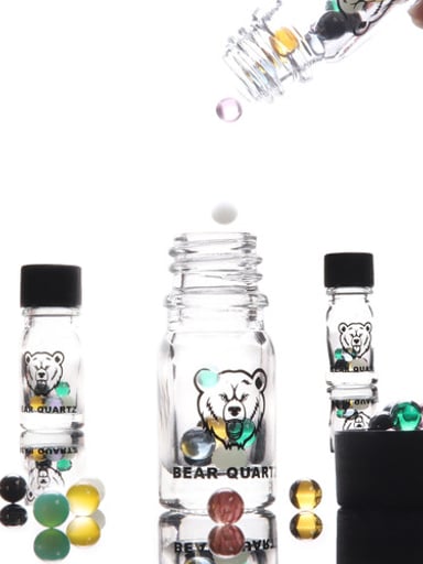 Preview pic of Bear Quartz - Six Terp Pearls W/ Jar (6mm)