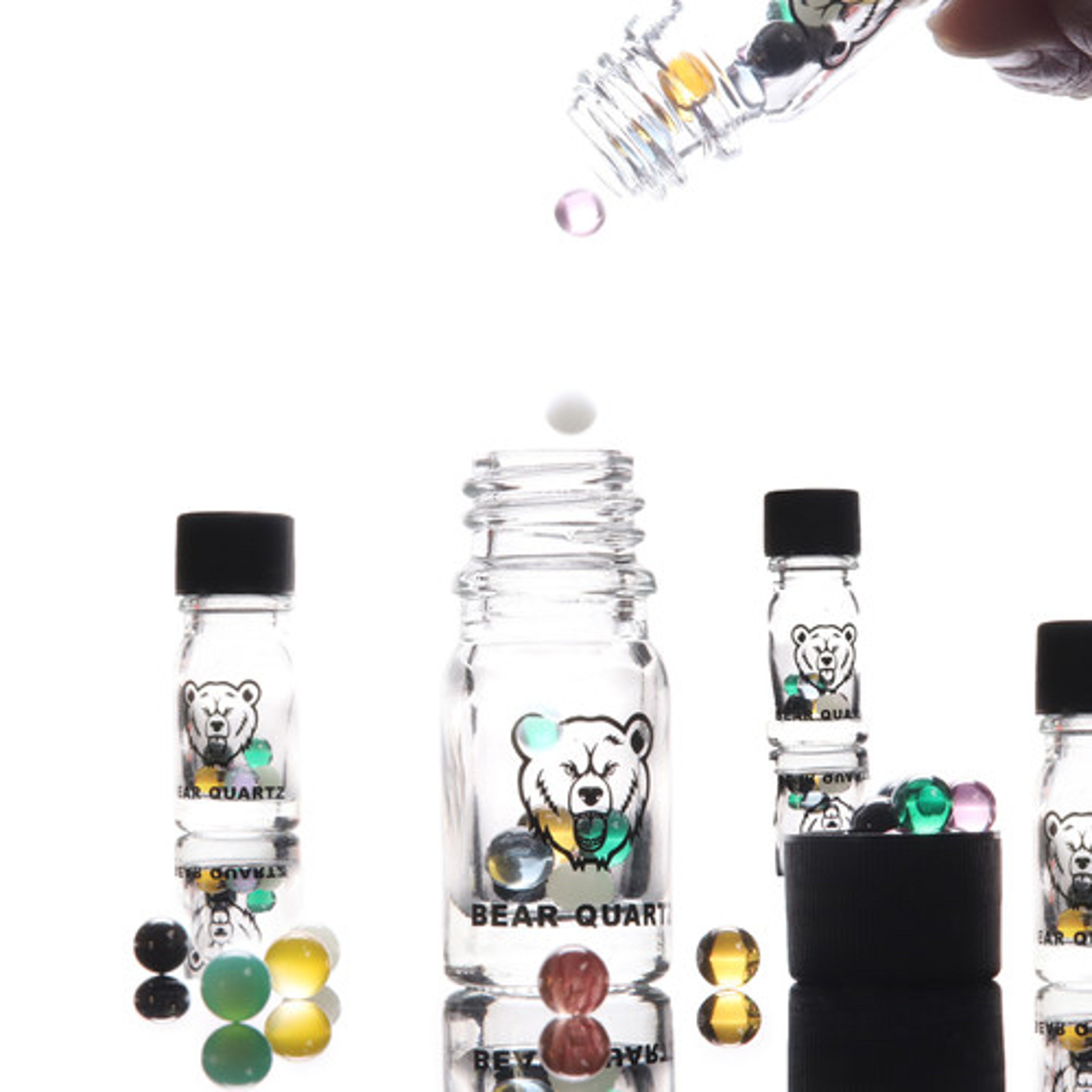 Preview pic of Bear Quartz - Six Terp Pearls W/ Jar (6mm)
