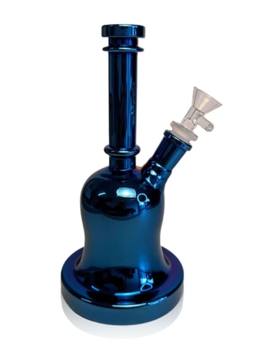 Preview pic of BELL SHAPED METALLIC GLASS BONG