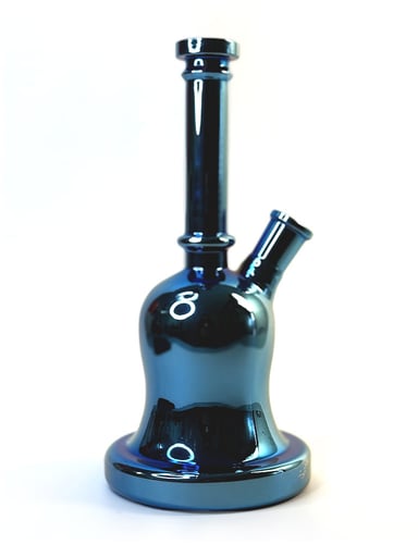 Preview pic of BELL SHAPED METALLIC GLASS BONG