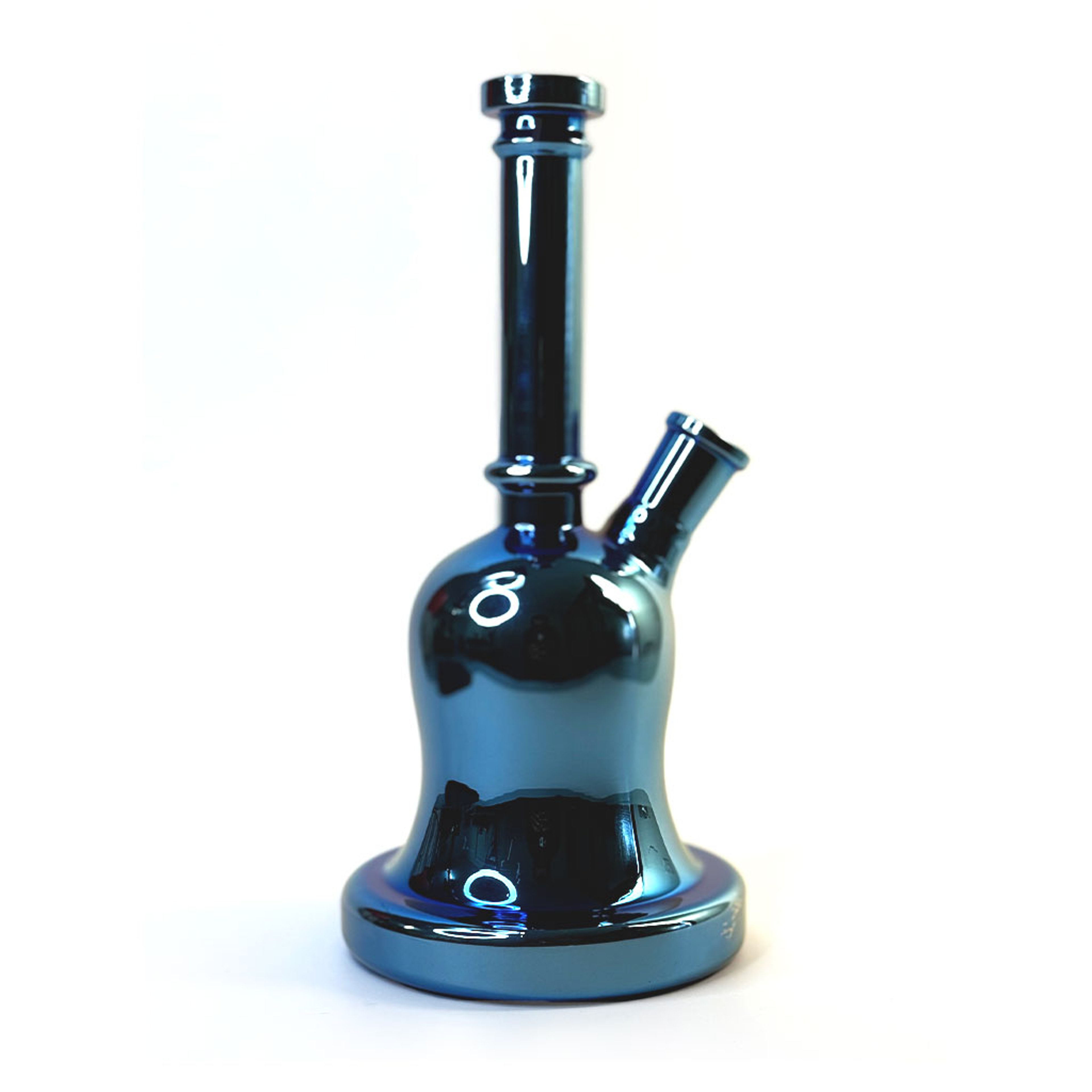 Preview pic of BELL SHAPED METALLIC GLASS BONG