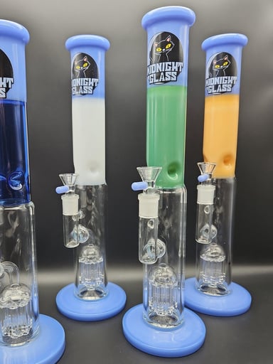 Preview pic of MIDNIGHT GLASS 14.5" STRAIGHT TUBE W/ TREE PERC