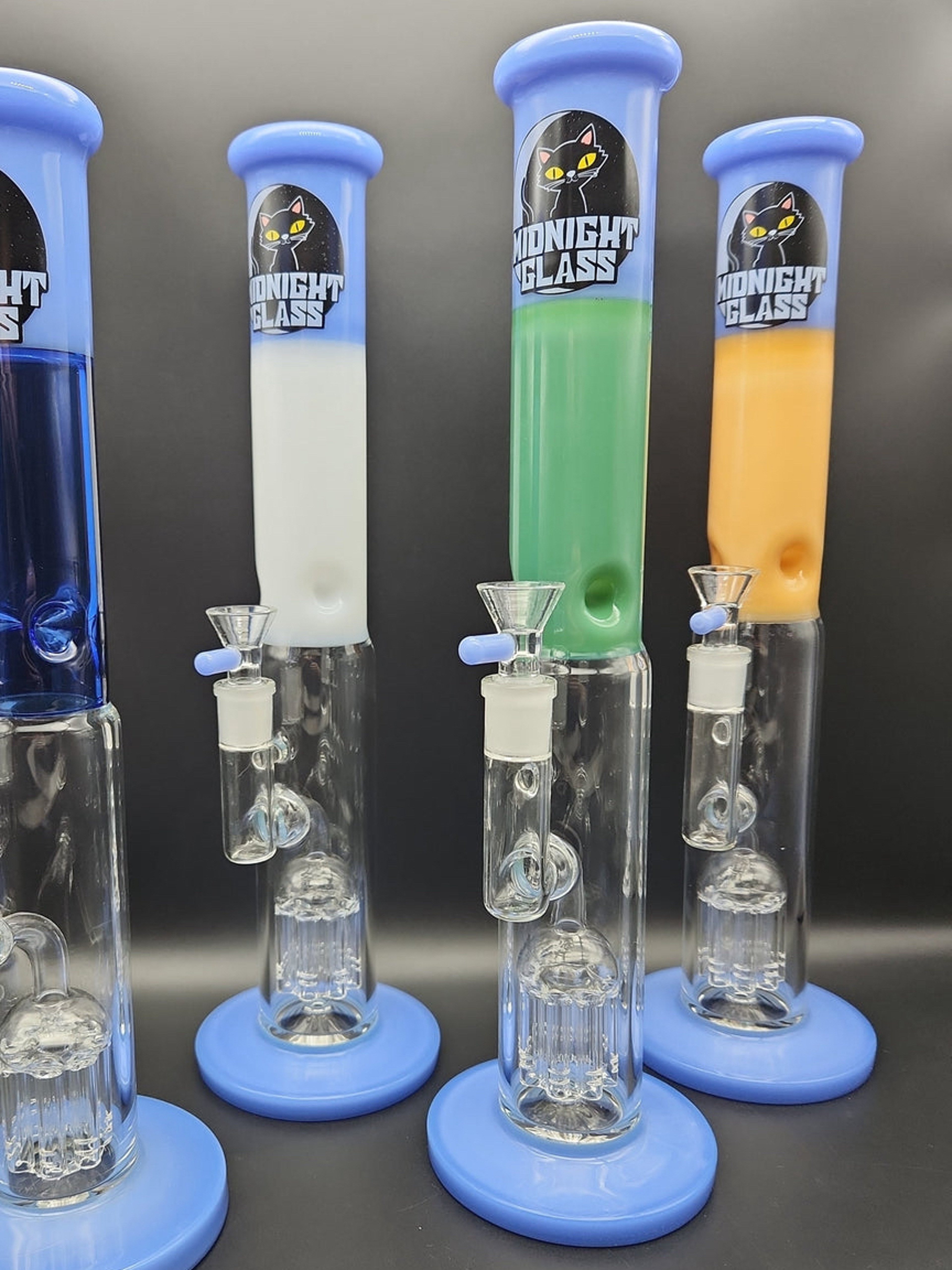 Preview pic of MIDNIGHT GLASS 14.5" STRAIGHT TUBE W/ TREE PERC
