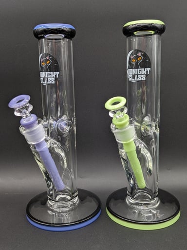 Preview pic of MIDNIGHT GLASS 12" 9MM STRAIGHT TUBE BONG