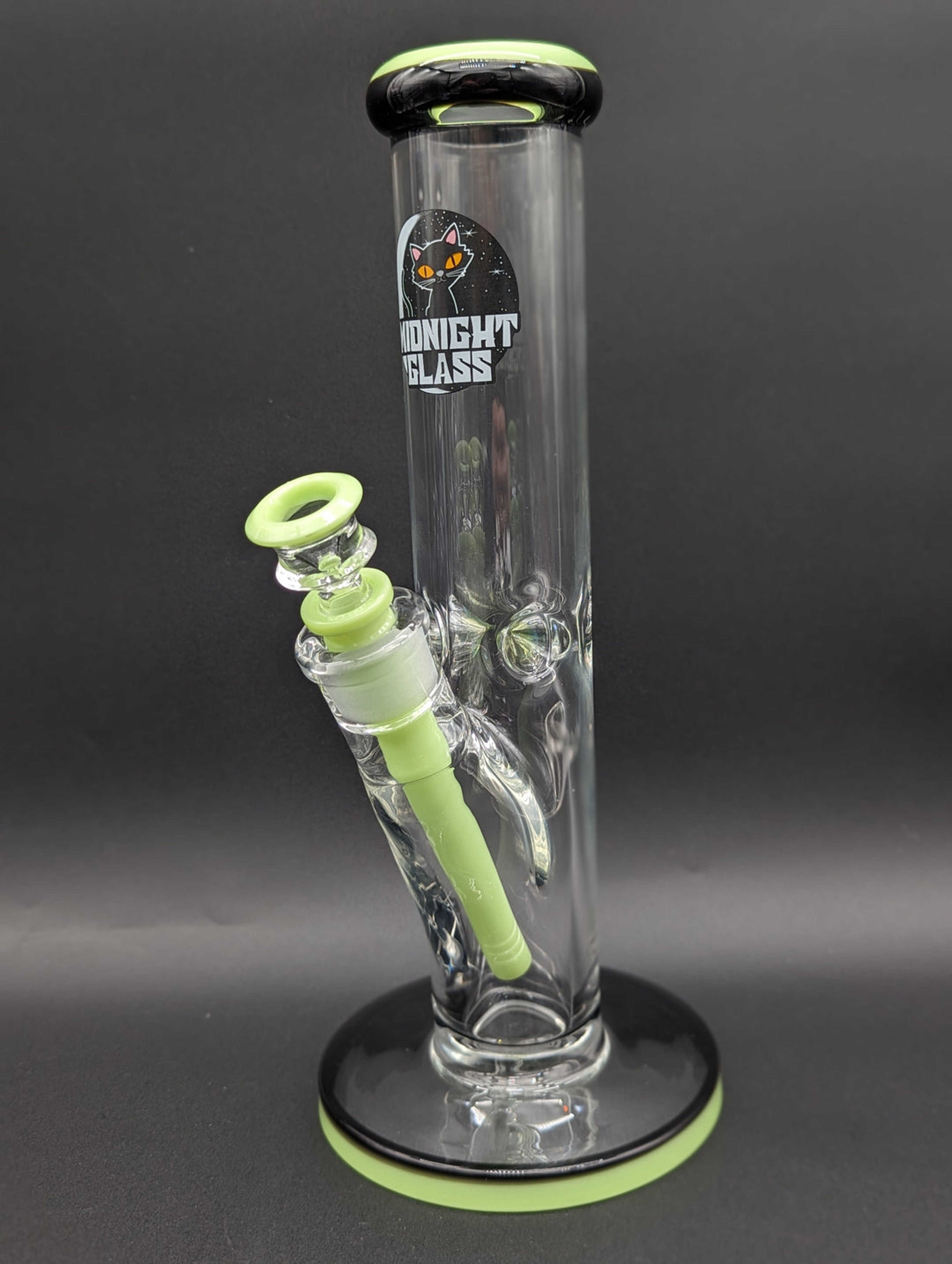 Preview pic of MIDNIGHT GLASS 12" 9MM STRAIGHT TUBE BONG