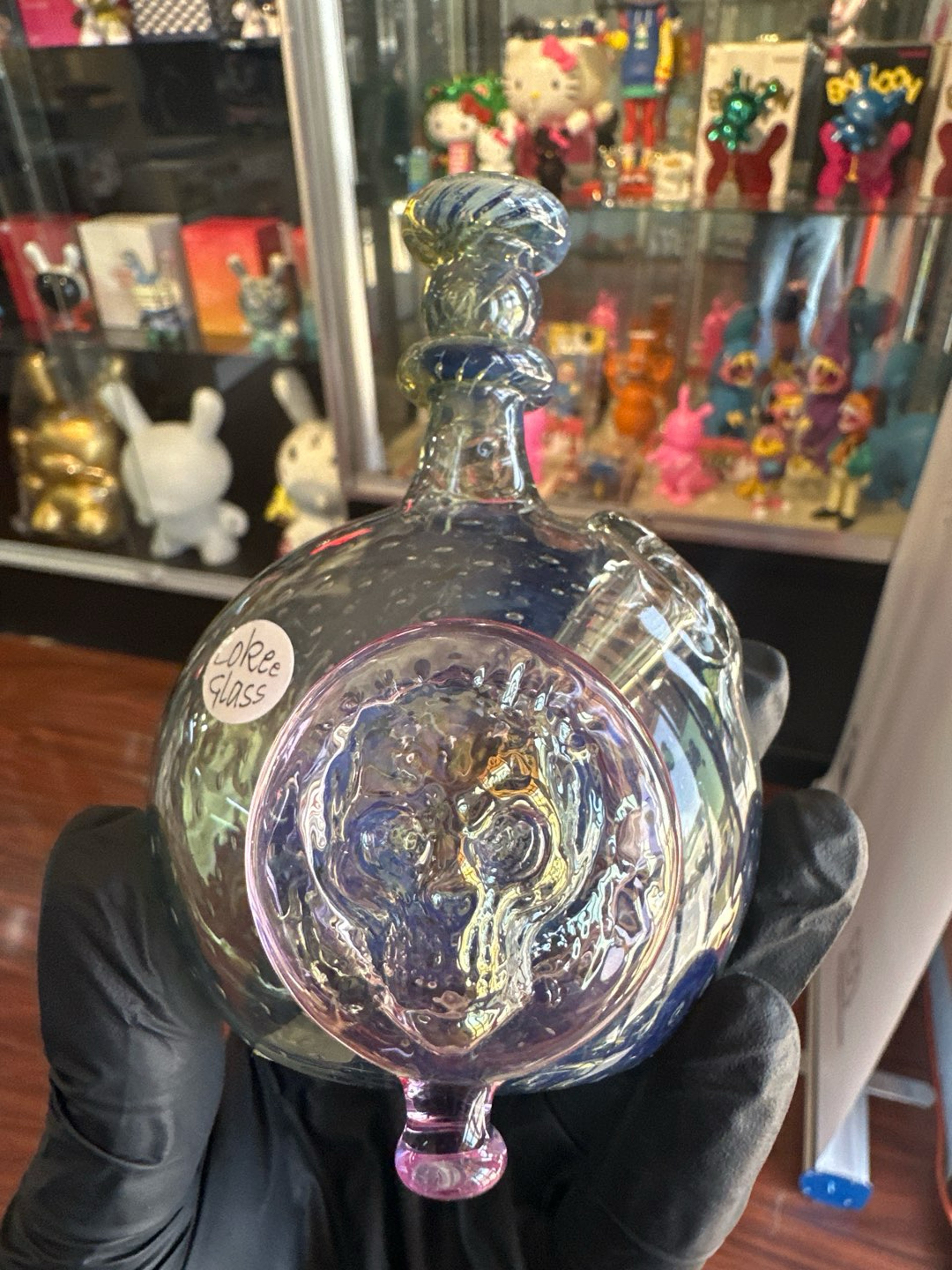 Preview pic of Lokee glass skull mini rig