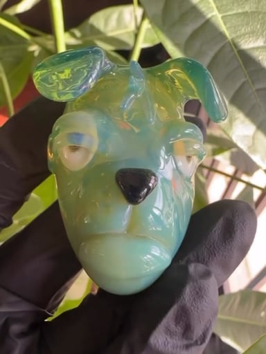 Preview pic of Supercoolspacemayne glass dog pendant