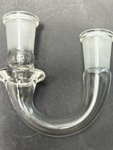 Preview pic of Glass U shape Adapter 14mm Female to 14mm Female / Nectar Collector Adapter