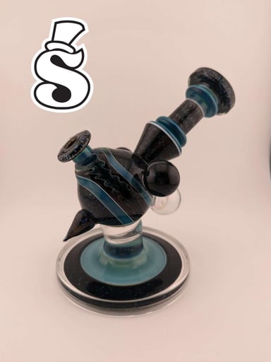 Preview pic of UV Cropal Blue/Black Wig-Wag Heliosphere By Cajun & Marni