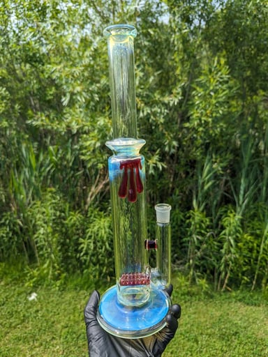 Preview pic of Uzzi Glass Fumed Dual Gridline Tube