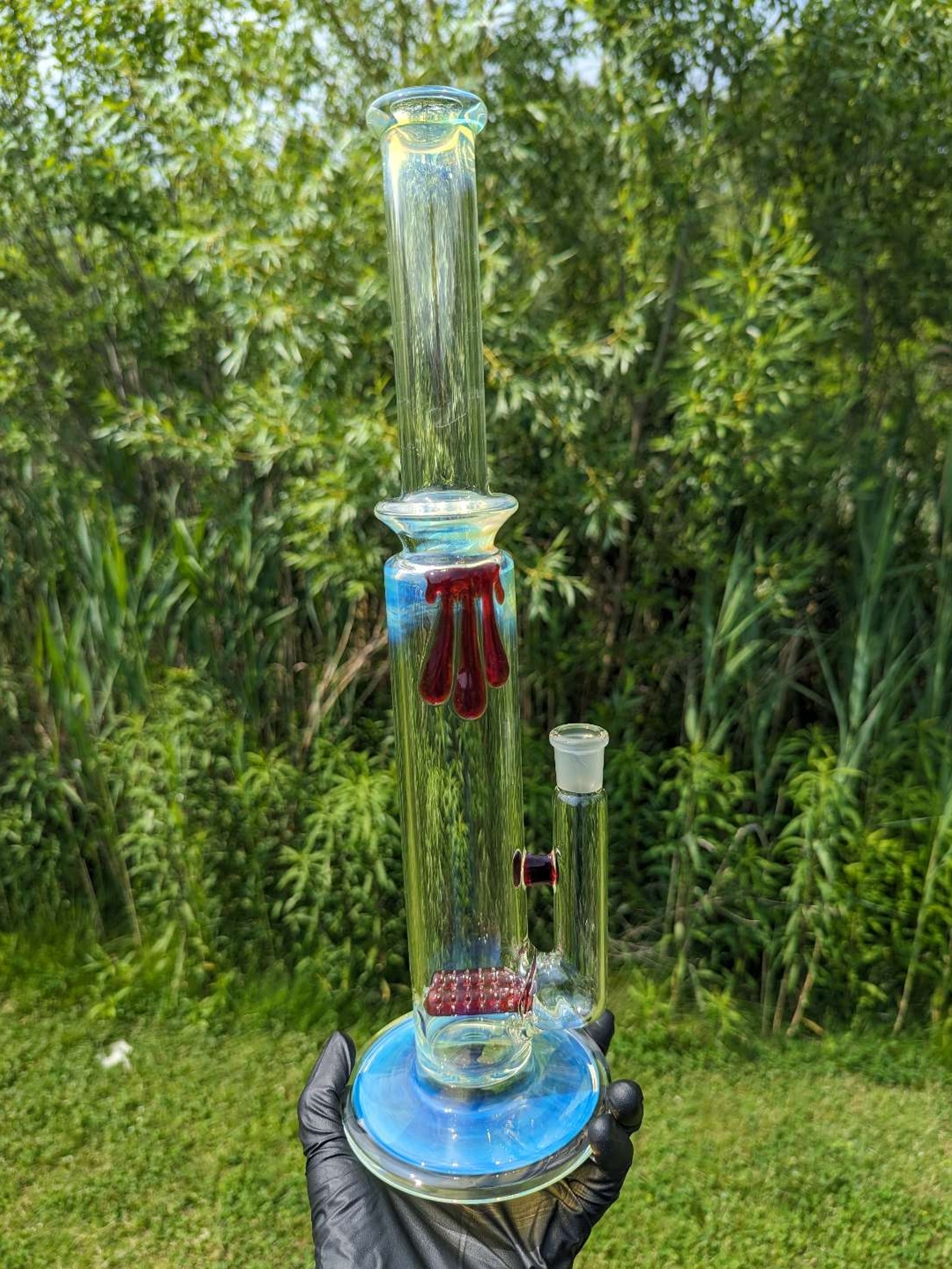 Preview pic of Uzzi Glass Fumed Dual Gridline Tube