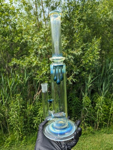Preview pic of Uzzi Glass Fumed Dual Gridline Tube