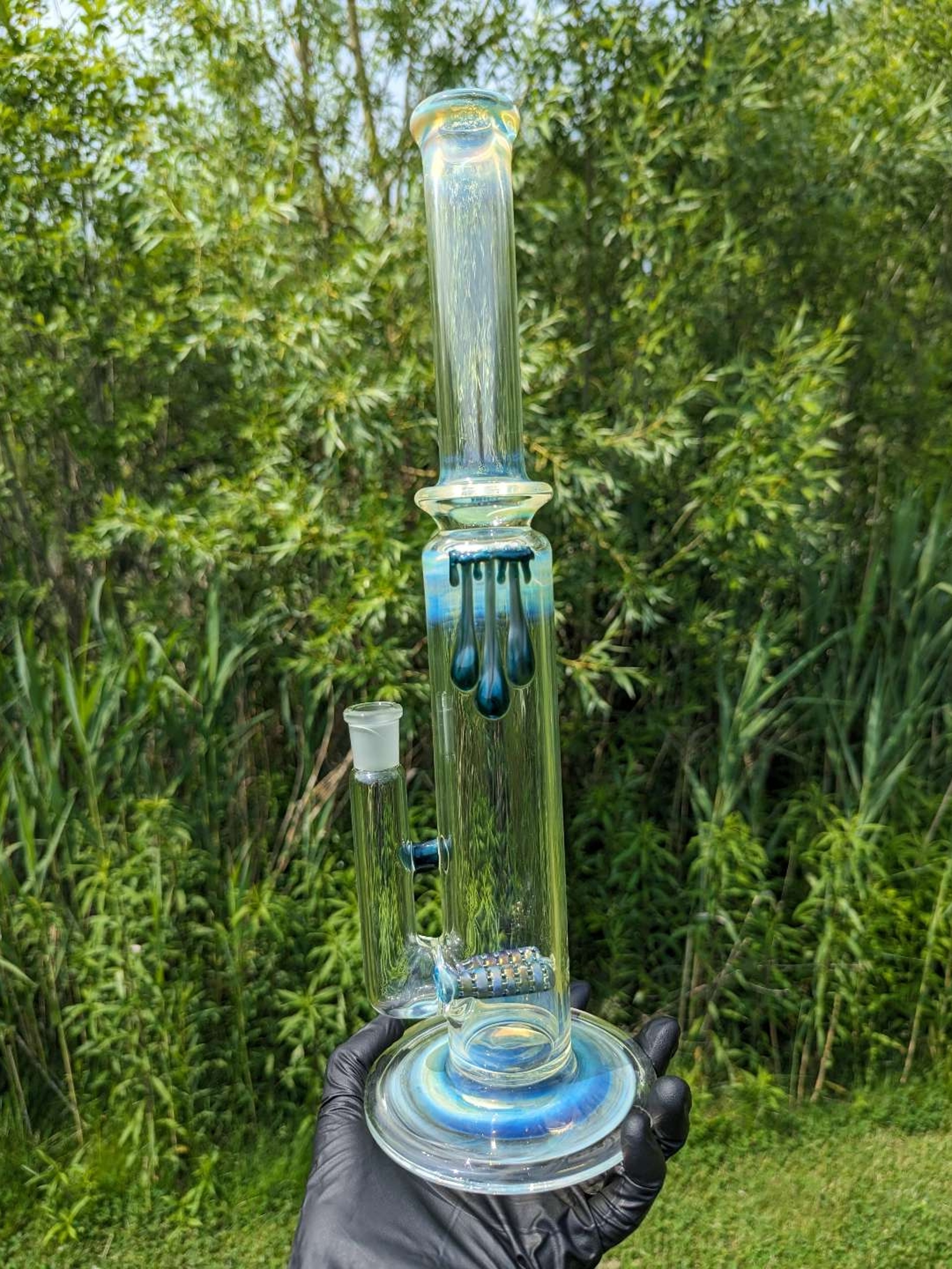 Preview pic of Uzzi Glass Fumed Dual Gridline Tube