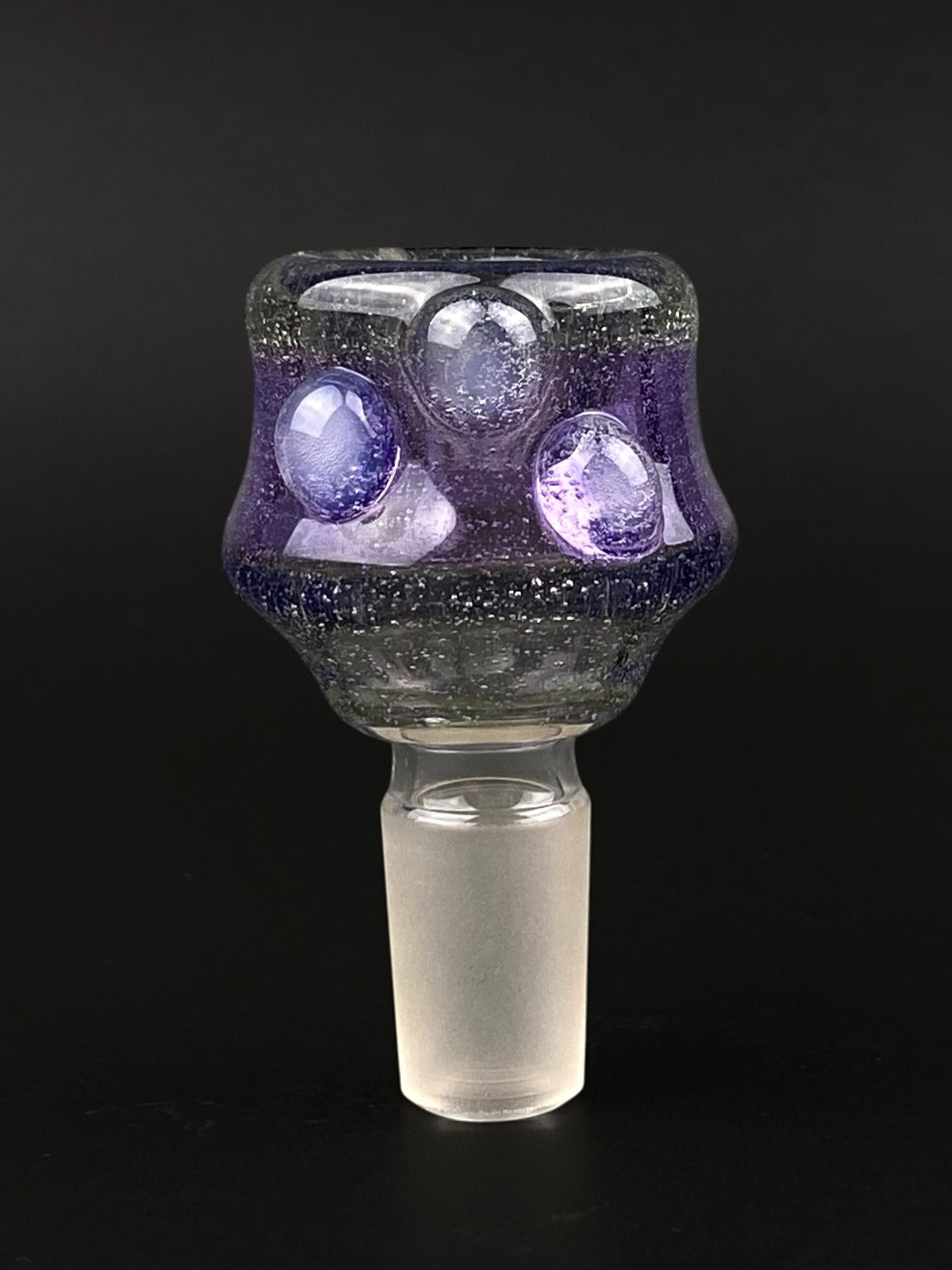 Preview pic of 14mm Glass Bowl Slide – Single Hole by The Beardless Menace