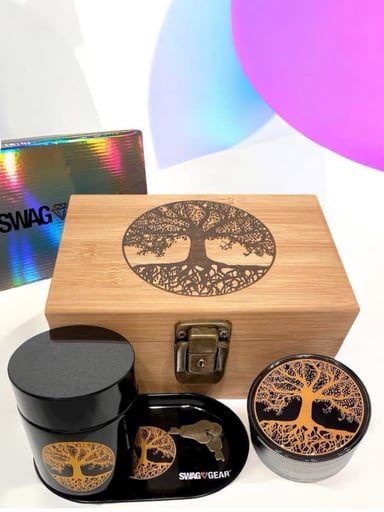 Preview pic of Tree of Life 🪾by Swag Gear Engraved Wooden Stash Box