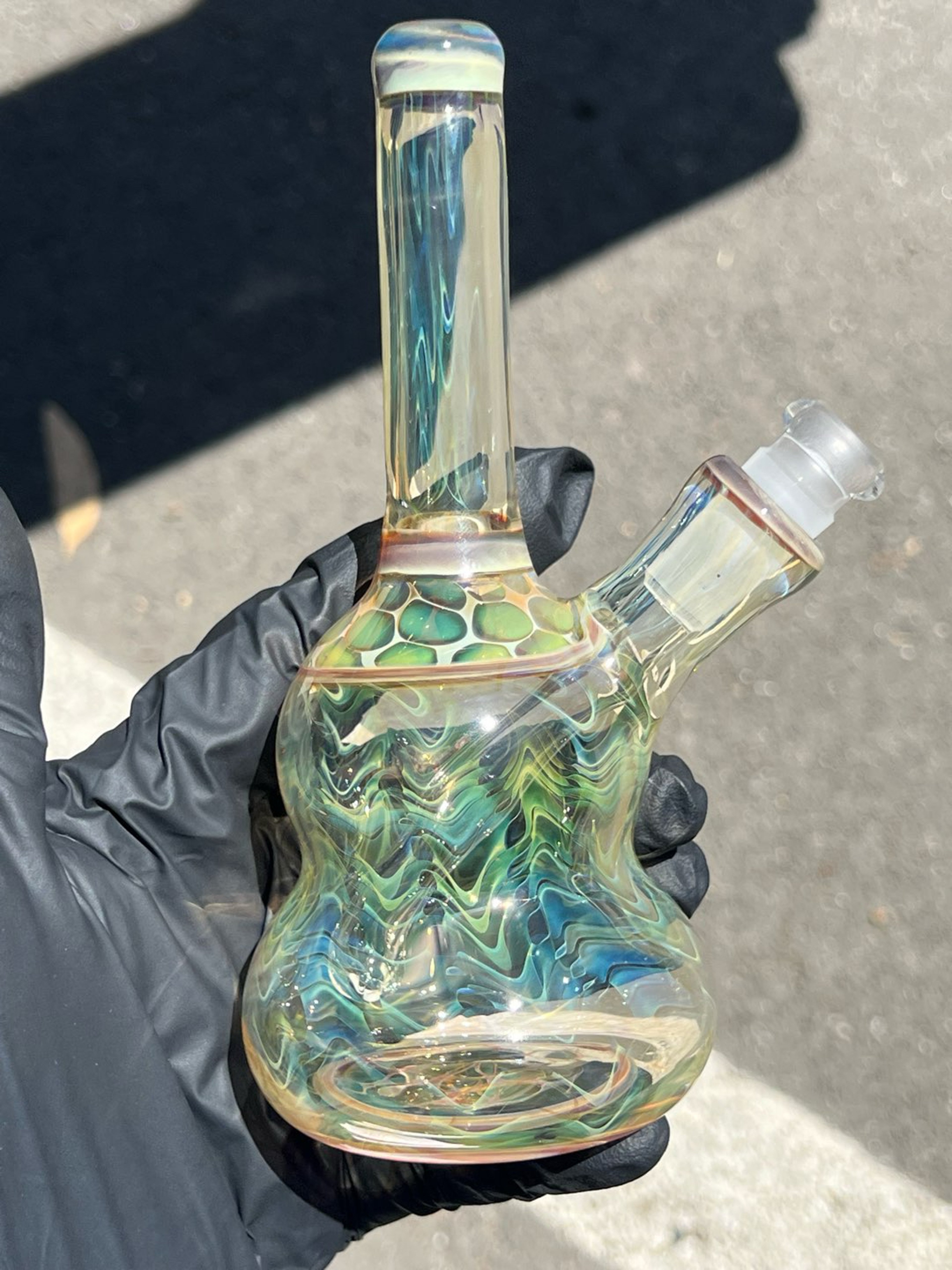 Preview pic of 2nd… 10mm silver and gold fumed, 2 hole removable downstem