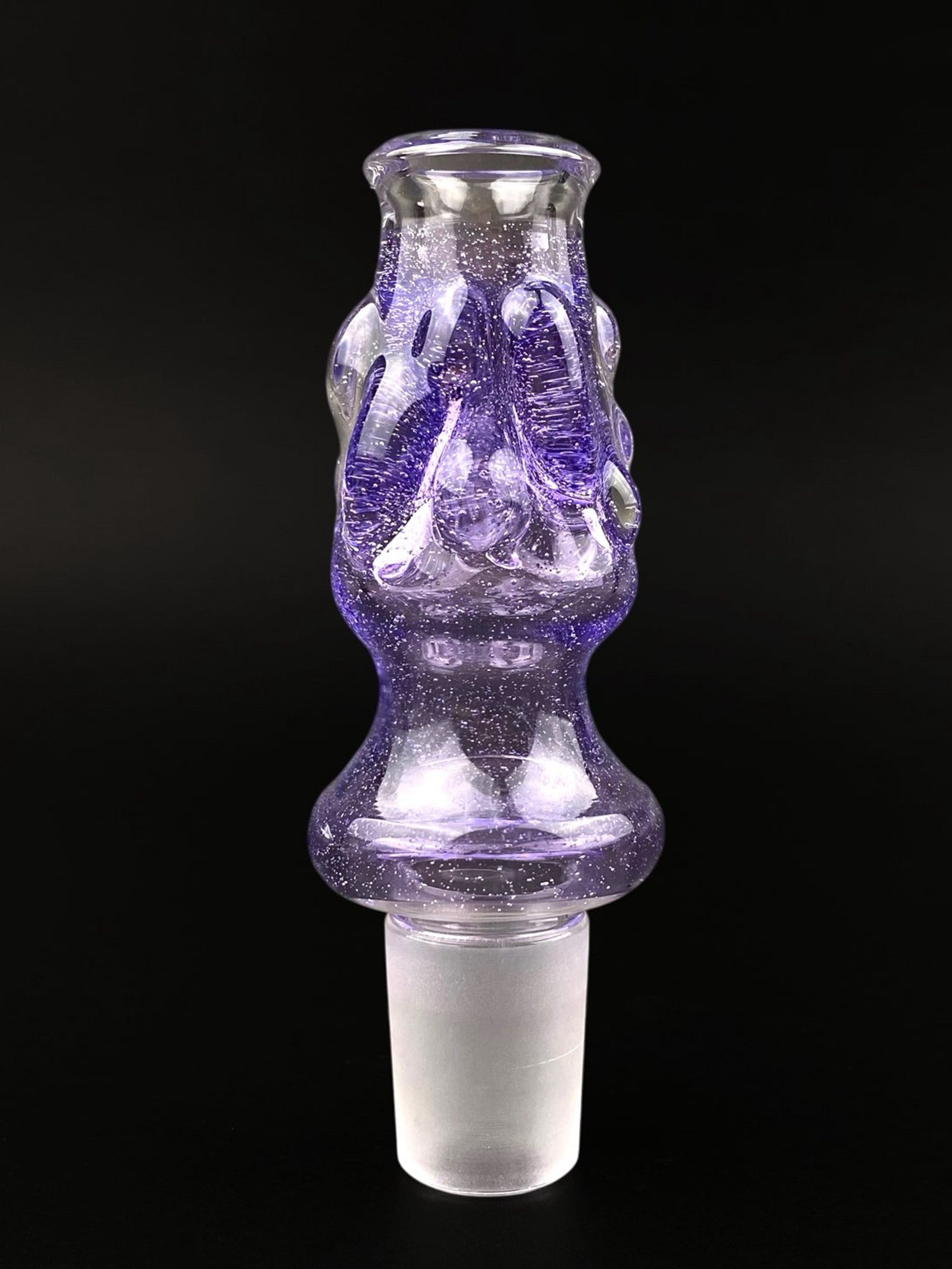 Preview pic of 18mm Glass Bowl Slide – Single Hole by The Beardless Menace