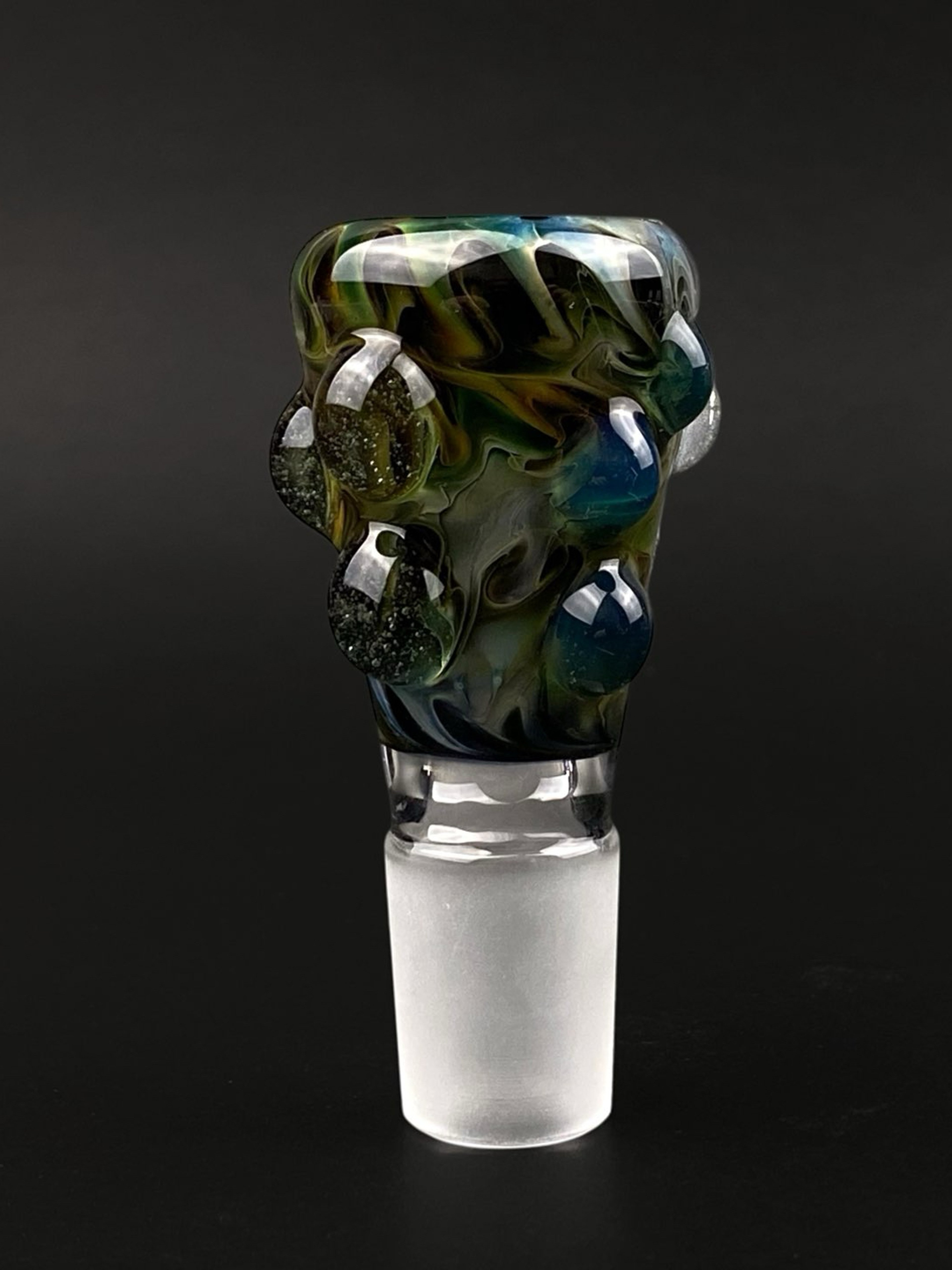 Preview pic of 18mm Glass Bowl Slide – Single Hole by The Beardless Menace