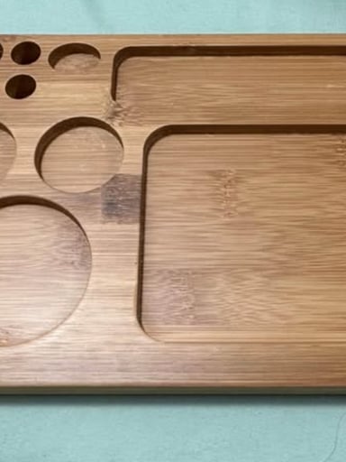 Preview pic of BRAND NEW! Solid Bamboo Wood Rolling Tray