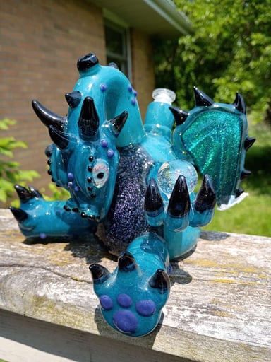 Preview pic of Kiebler Glass Dichro Dragon