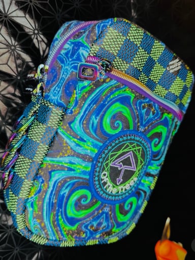 Preview pic of 🔥1/1  CUSTOM LEATHER HANDMADE🔥 UV BACKPACK 🎒 /CROSSBODY RAVE BACKPACK QUALITY 🧐