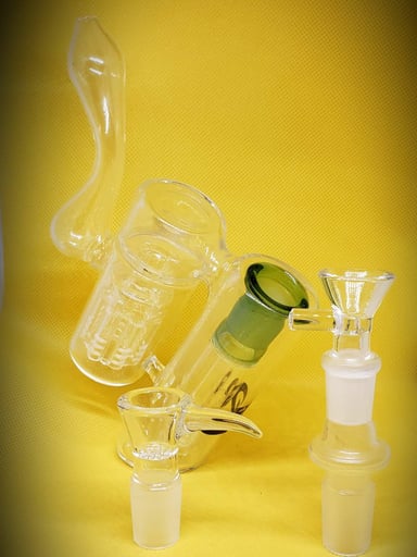 Preview pic of Glass - 7" Double Chamber w/ Dual Perc Bubbler
