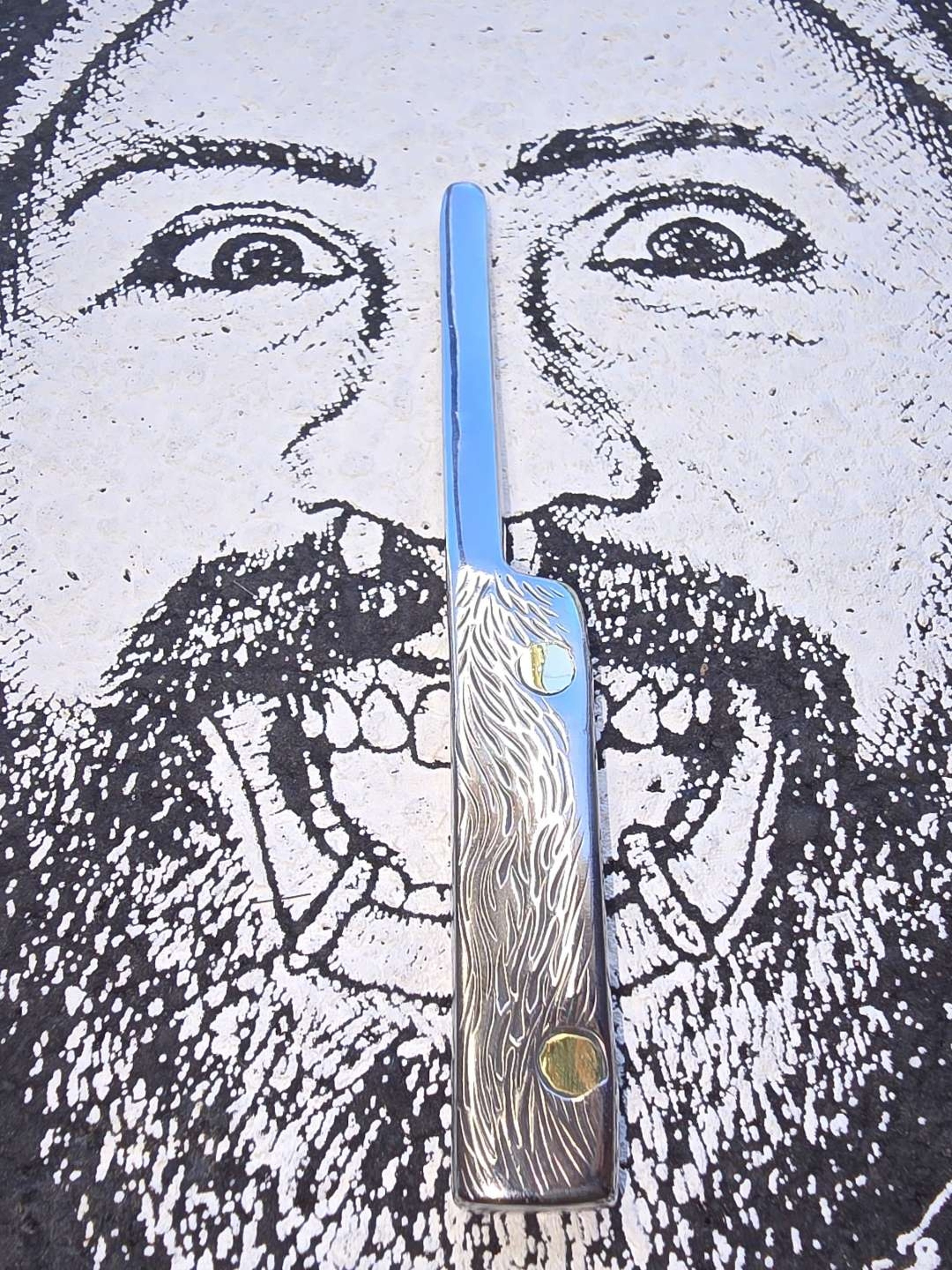 Preview pic of BubbasFace × TwoTrees Collab Terp Shank with Brass Inlays