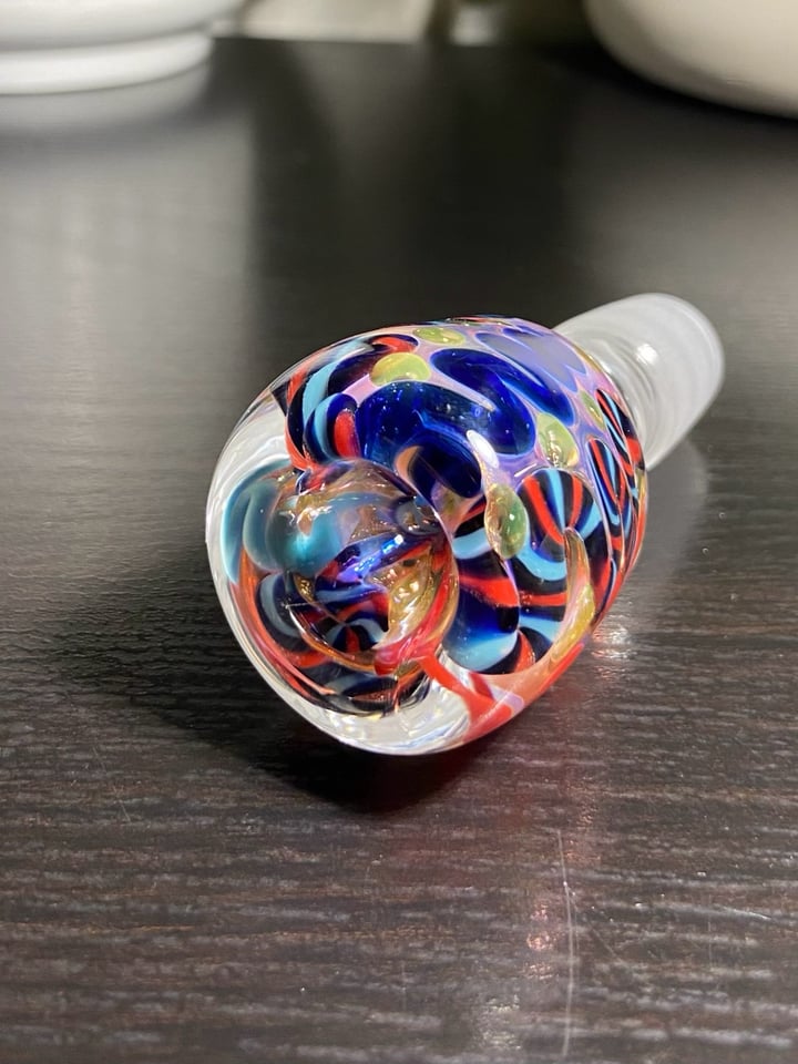 18mm Glass Bowl inside out color | Shop Slides on GlassPass