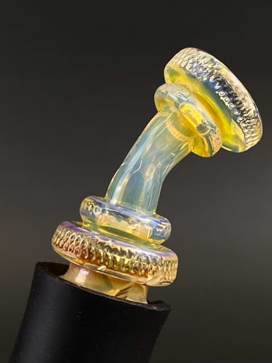 Preview pic of Fumed Glass Pivot Vortex Mouthpiece by Yeti Dabs