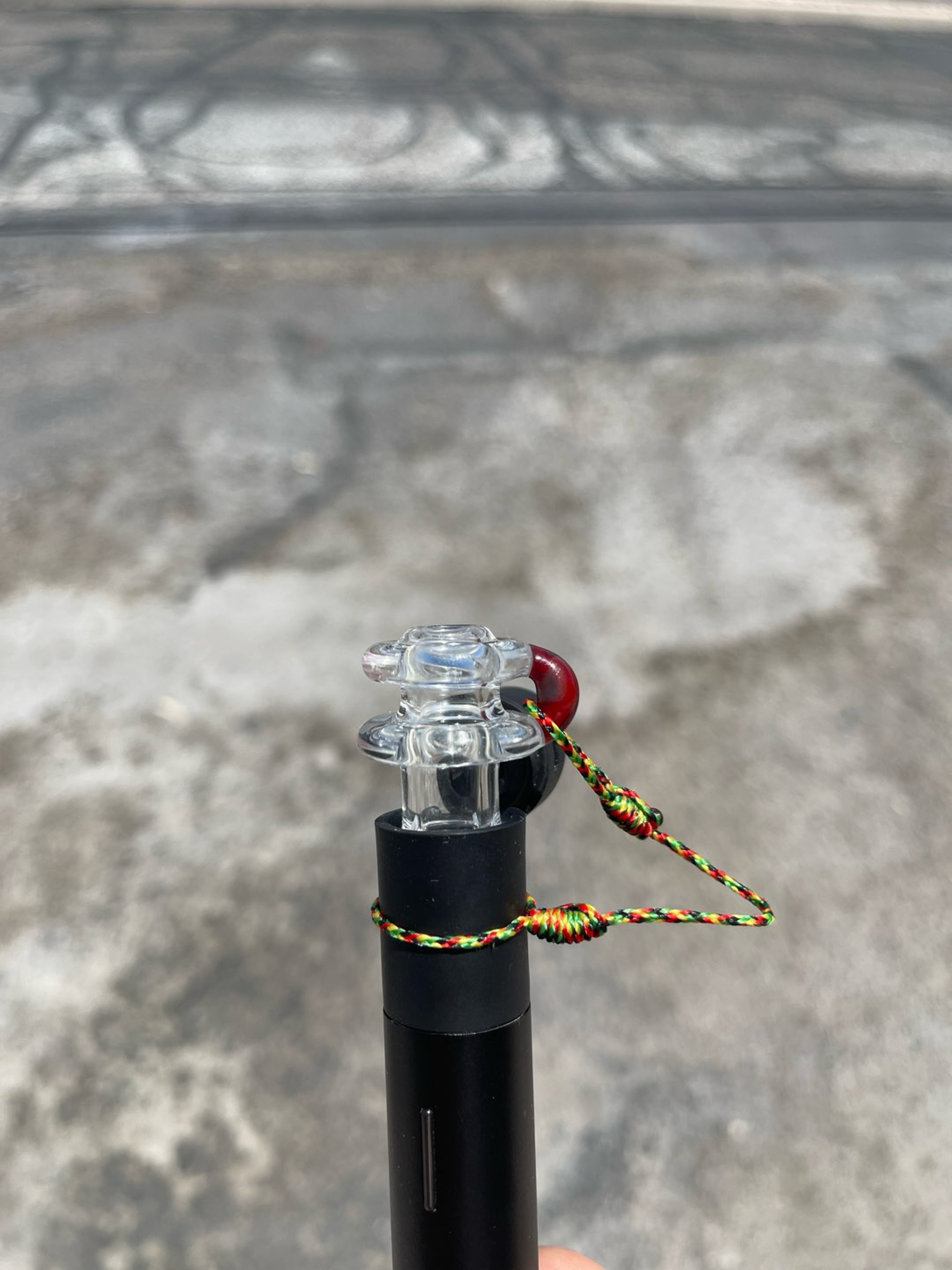 Preview pic of Pearl spinner top for puffco pivot (set)with tassel and pearl)