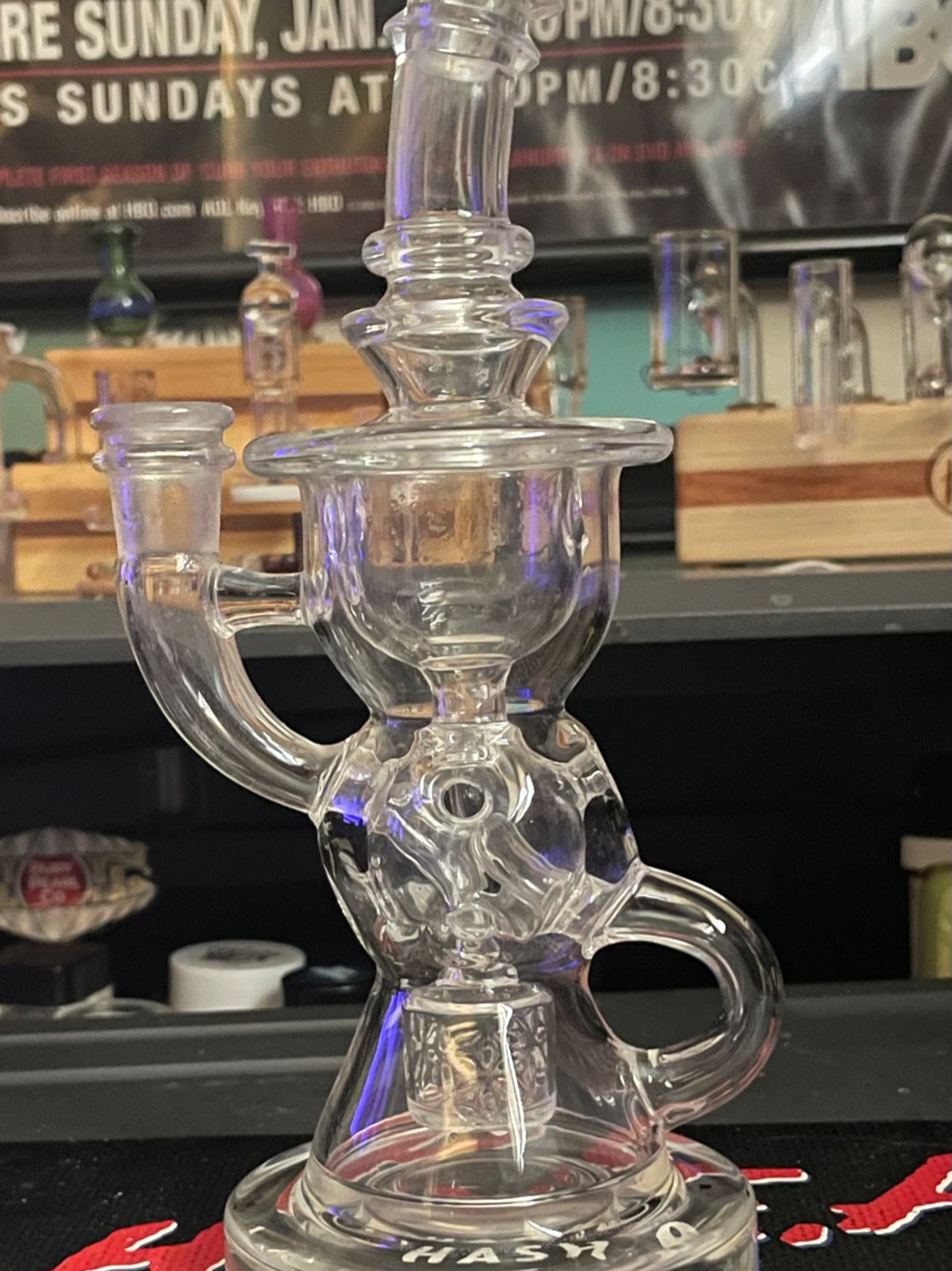 Preview pic of Greek Glass FTK (Fab-to-klein) 14mm, Seed of Life percs. No longer made by GG.